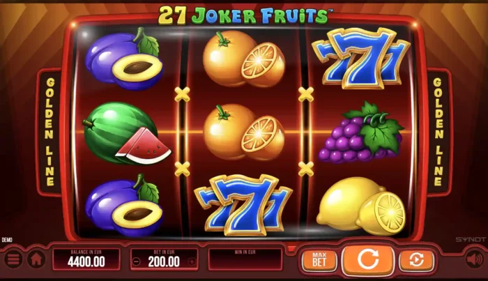 27 Joker Fruits Synot Content