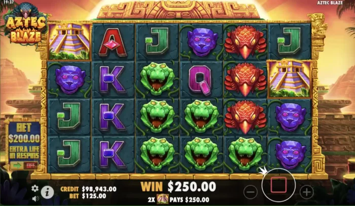 Aztec Blaze Pragmatic Play Slot Content