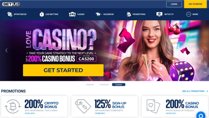 Betus Casino Content