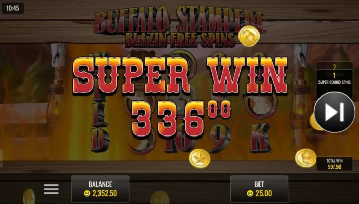 Blazin Buffalo Rival Slot Super Win