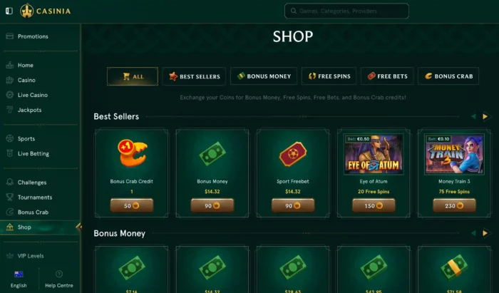 Casinia Casino Shop