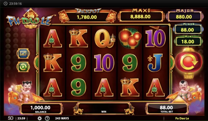 Fu Dao Le Bally Slot Content