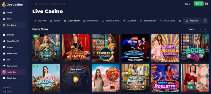 Joo Casino Live Casino