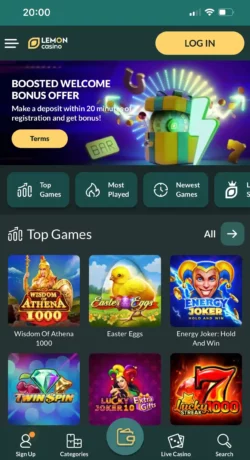 Lemon Casino Mobile Version