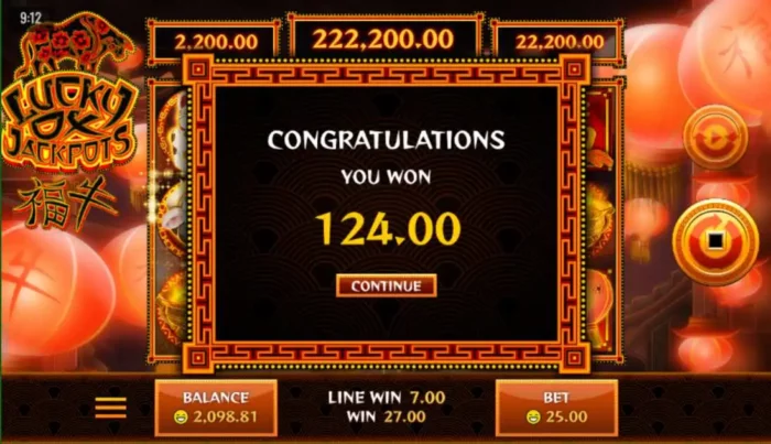 Lucky Ox Jackpots Rival Slot Win