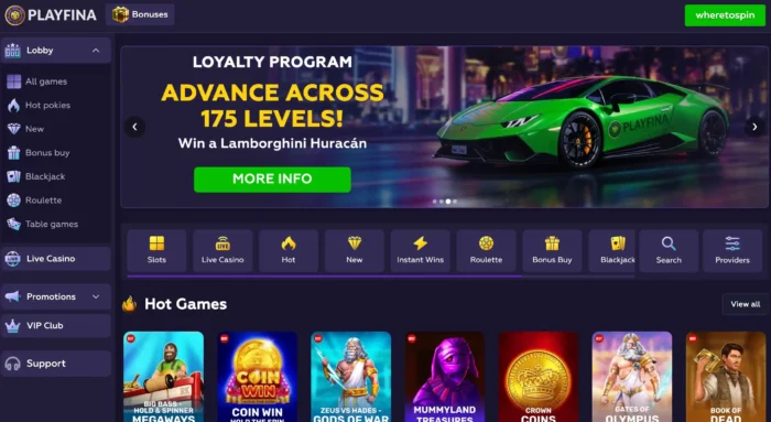 Playfina Casino Home Nz