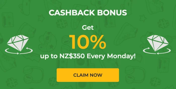 Rolling Slots Casino Cachback Bonus Nz