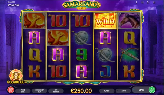 Samarkands Gold Endorphina Slot Win