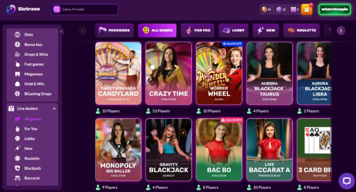 Slotrave Casino Live Casino