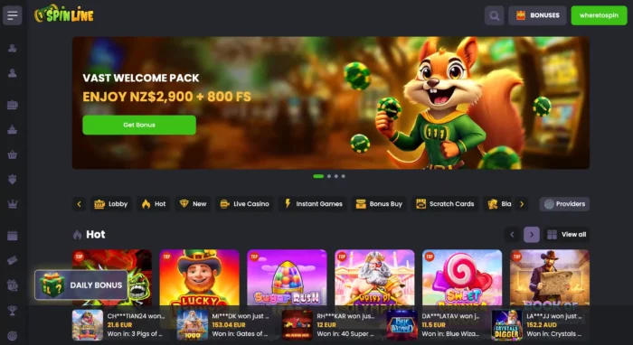 Spinline Casino Home
