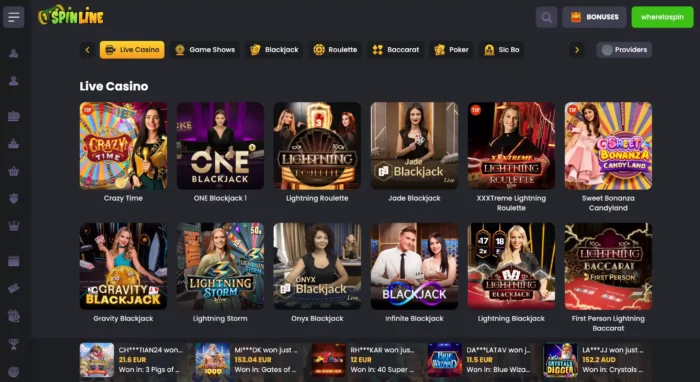 Spinline Casino Live Casino