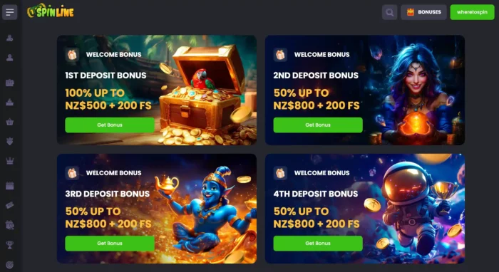 Spinline Casino Promotions